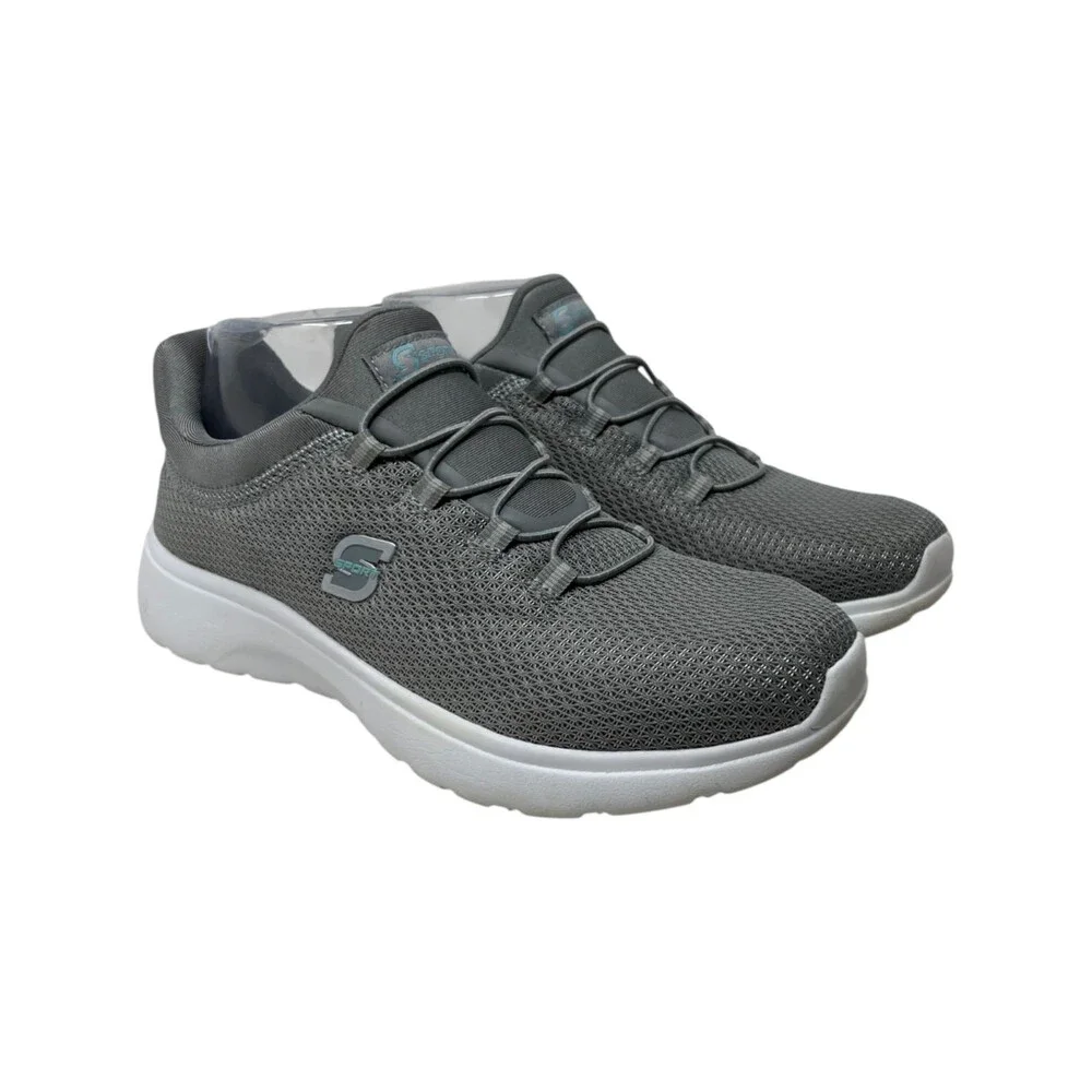 S Sport By Skechers Sneaker Women Size 7.5 Gray Solid Slip On Memory Foam Mesh